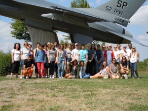 Gruppenfoto auf der US Airbase in Rammstein