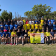 Gruppenfoto der Fußballmannschaften